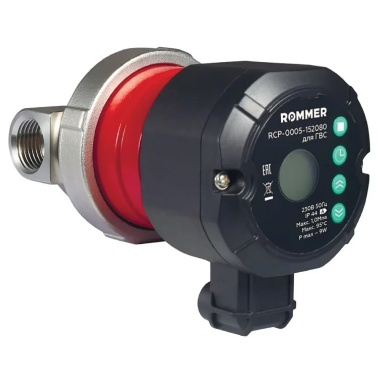 Циркуляционный насос ROMMER PROFI для ГВС с таймером: задачи и характеристика