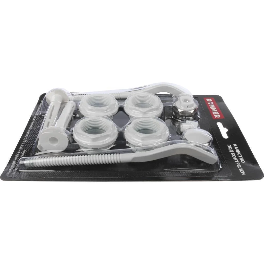 ROMMER 3/4 монтажный комплект c двумя кронштейнами 11 в 1 (RAL9016) ROMMER 3/4 монтажный комплект c двумя кронштейнами 11 в 1 (RAL9016)