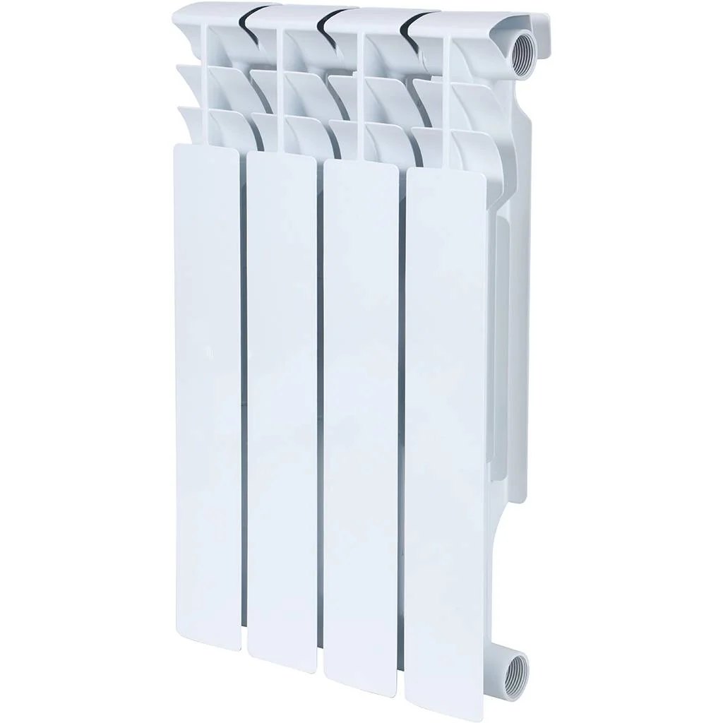 ROMMER Plus BM 500 Plus BM 500 4 секций радиатор биметаллический (RAL9016) ROMMER Plus BM 500 Plus BM 500 4 секций радиатор биметаллический (RAL9016)