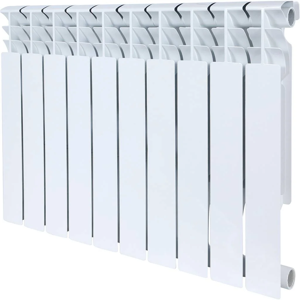 ROMMER Plus BM 500 Plus BM 500 10 секций радиатор биметаллический (RAL9016) ROMMER Plus BM 500 Plus BM 500 10 секций радиатор биметаллический (RAL9016)