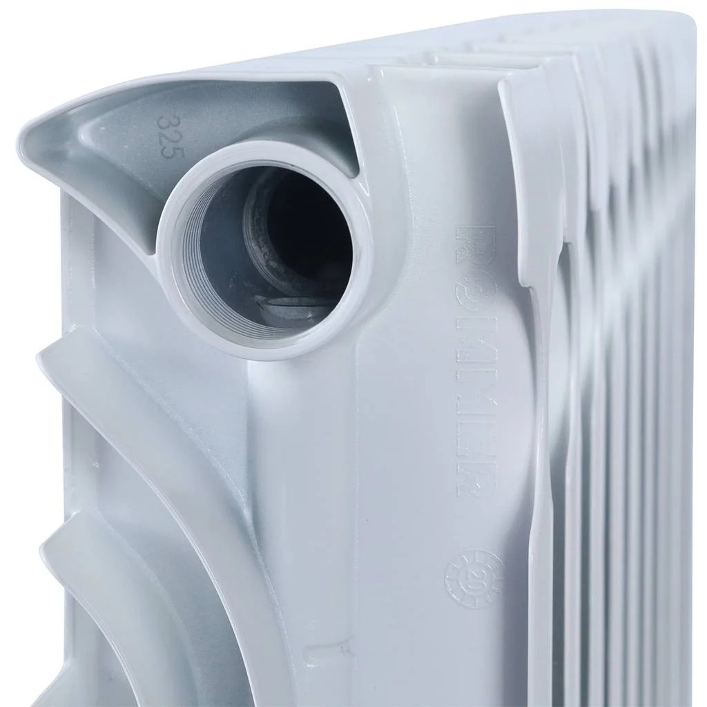 ROMMER Plus BM 500 Plus BM 500 10 секций радиатор биметаллический (RAL9016) ROMMER Plus BM 500 Plus BM 500 10 секций радиатор биметаллический (RAL9016)