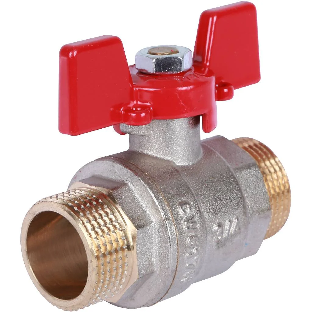 ROMMER Шаровой кран 3/4 НР/НР, ручка бабочка ROMMER Шаровой кран 3/4 НР/НР, ручка бабочка