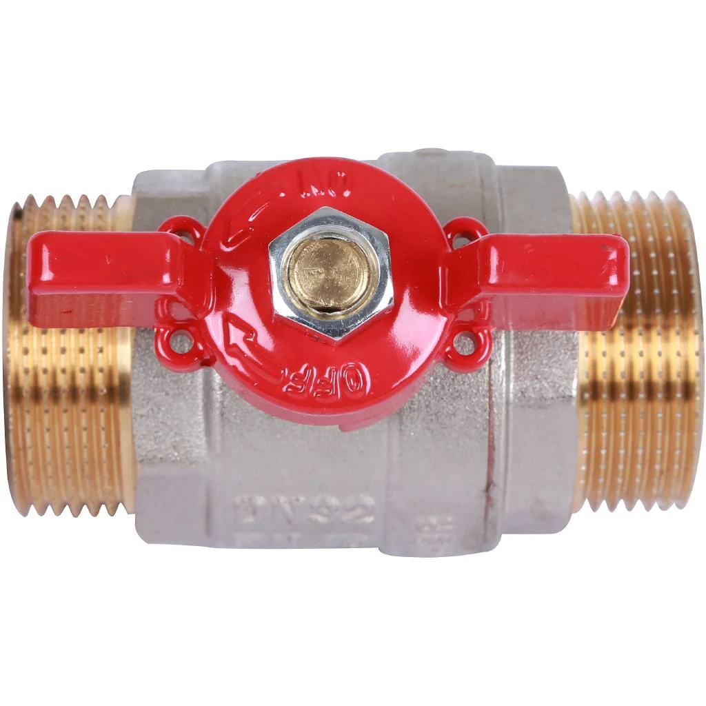 ROMMER Шаровой кран 1 1/4 НР/НР, ручка бабочка ROMMER Шаровой кран 1 1/4 НР/НР, ручка бабочка