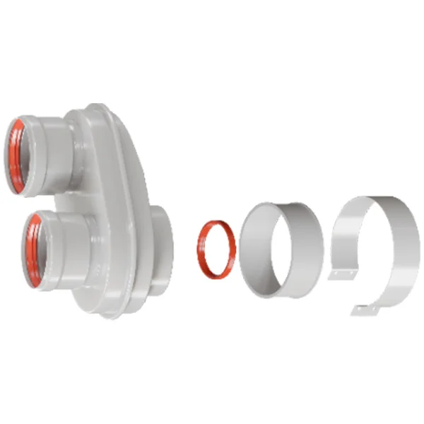 ROMMER RCA-8080-210002 Адаптер моноблочный для перехода на двухтрубную систему 80/80 (Baxi (кроме ECO Nova/Classic), Viessmann, Kiturami, Mizudo, Beretta, Oasis, Wolf, Haier, DeDietrich) в комплекте хомут ROMMER RCA-8080-210002 Адаптер моноблочный для перехода на двухтрубную систему 80/80 (Baxi (кроме ECO Nova/Classic), Viessmann, Kiturami, Mizudo, Beretta, Oasis, Wolf, Haier, DeDietrich) в комплекте хомут