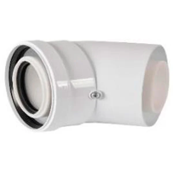 ROMMER RCA-8610-000045 Отвод конденсационный угол 45гр. O60/100 ROMMER RCA-8610-000045 Отвод конденсационный угол 45гр. O60/100