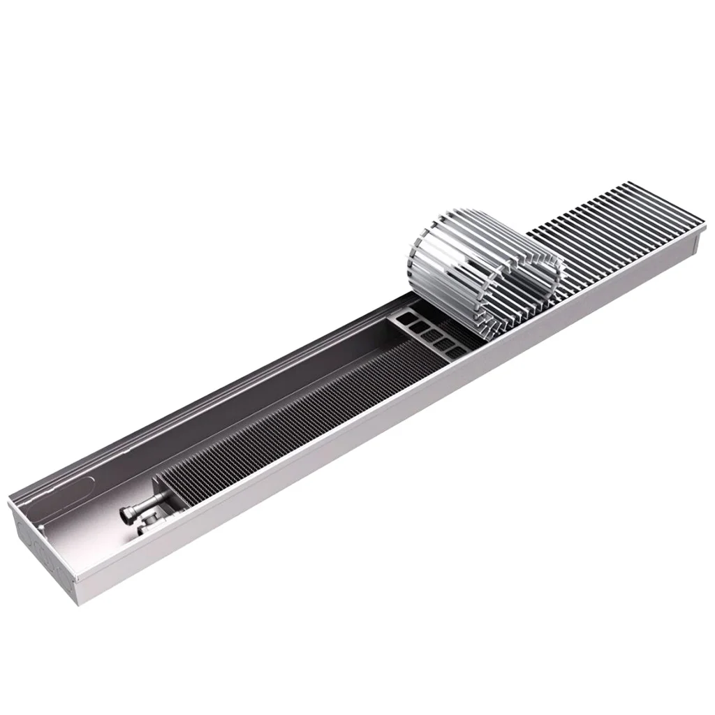 ROMMER RCN4-1000-0838120 ROMMER Конвектор внутрипольный RCN 80.380.1200 (Решётка роликовая, анодированный алюминий)