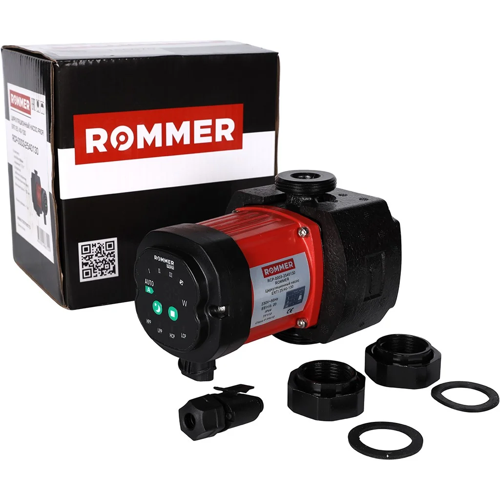 ROMMER RCP-0003 ROMMER Циркуляционный насос ERTI 25/40-130 ROMMER RCP-0003 ROMMER Циркуляционный насос ERTI 25/40-130