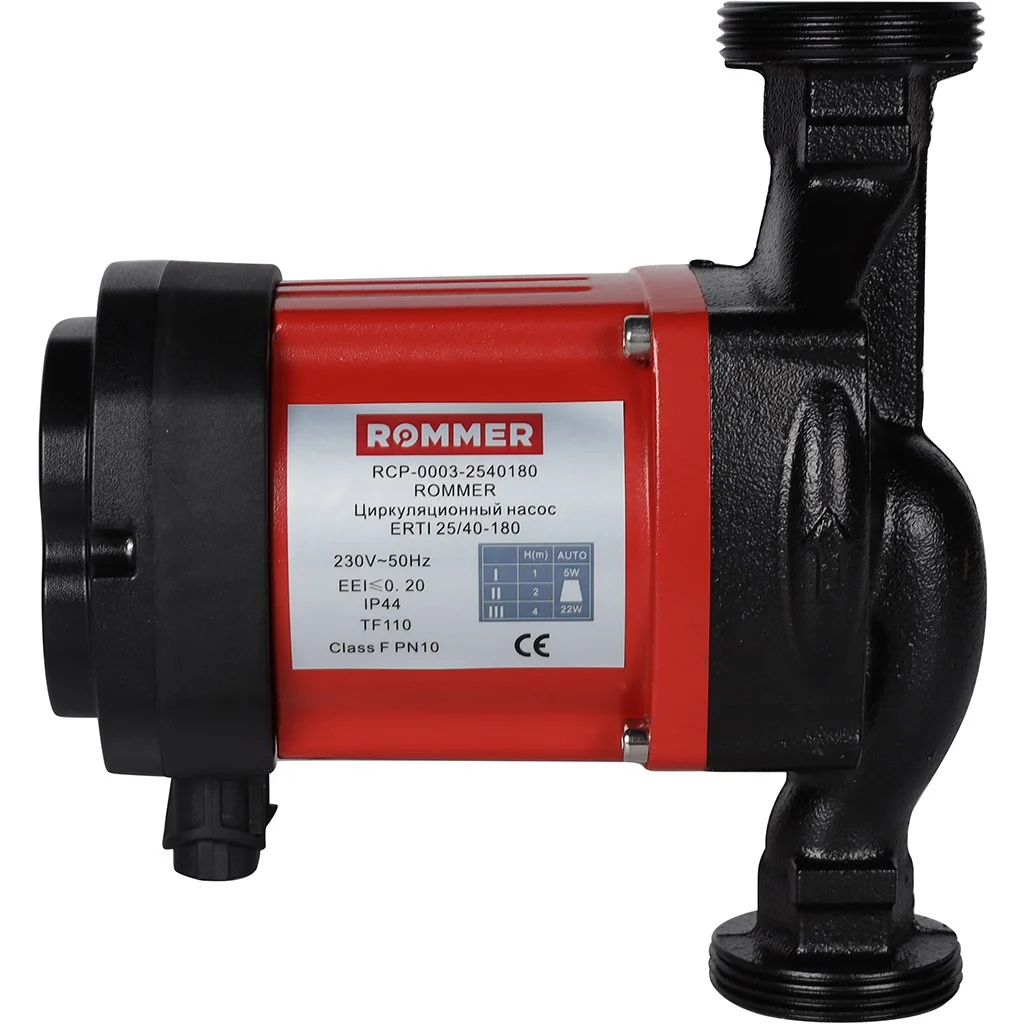 ROMMER RCP-0003 ROMMER Циркуляционный насос ERTI 25/40-180 ROMMER RCP-0003 ROMMER Циркуляционный насос ERTI 25/40-180