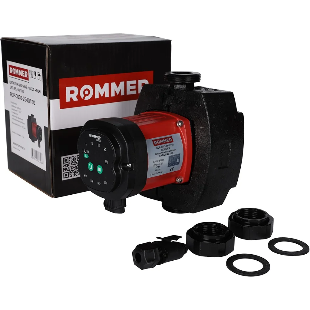 ROMMER RCP-0003 ROMMER Циркуляционный насос ERTI 25/40-180 ROMMER RCP-0003 ROMMER Циркуляционный насос ERTI 25/40-180