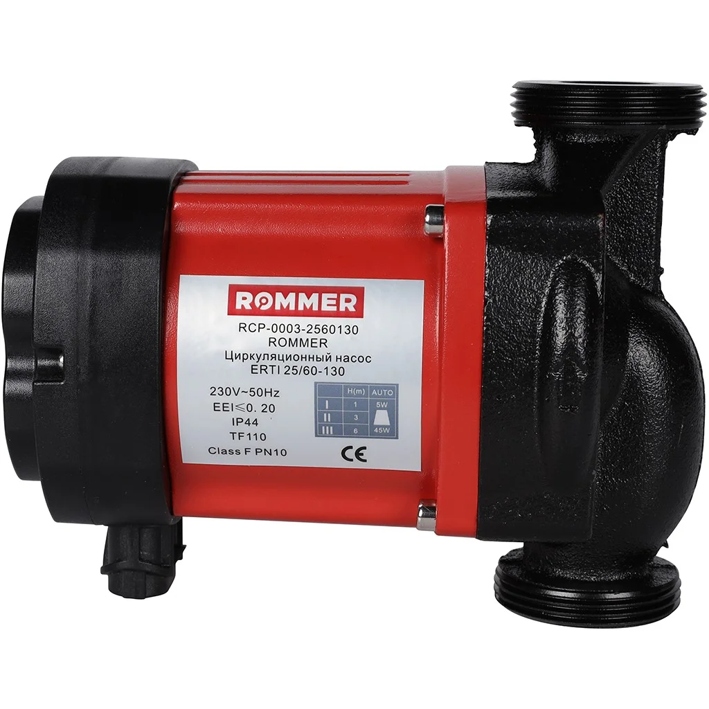 ROMMER RCP-0003 ROMMER Циркуляционный насос ERTI 25/60-130 ROMMER RCP-0003 ROMMER Циркуляционный насос ERTI 25/60-130