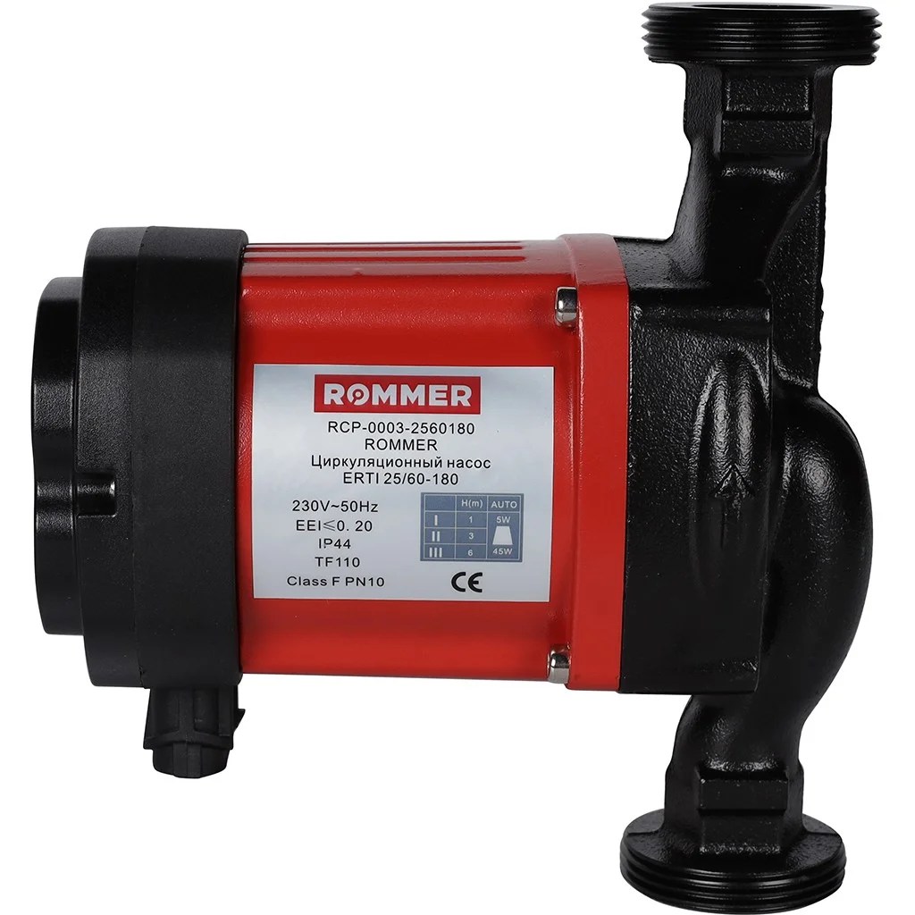ROMMER RCP-0003 ROMMER Циркуляционный насос ERTI 25/60-180 ROMMER RCP-0003 ROMMER Циркуляционный насос ERTI 25/60-180
