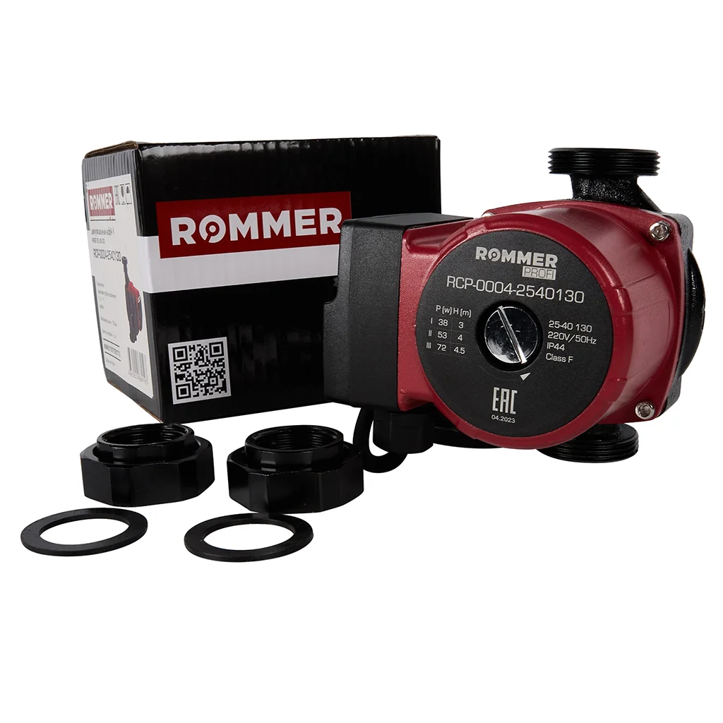 ROMMER RCP-0004 Profi RCP-0004-2540130 ROMMER Циркуляционный насос Profi 25/40-130 ROMMER RCP-0004 Profi RCP-0004-2540130 ROMMER Циркуляционный насос Profi 25/40-130