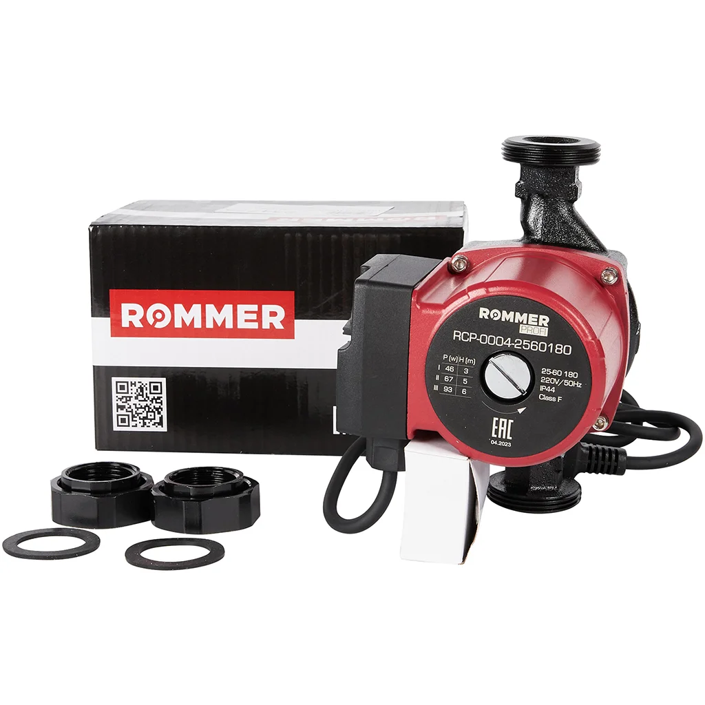 ROMMER RCP-0004 Profi RCP-0004-2560180 ROMMER Циркуляционный насос Profi 25/60-180 ROMMER RCP-0004 Profi RCP-0004-2560180 ROMMER Циркуляционный насос Profi 25/60-180