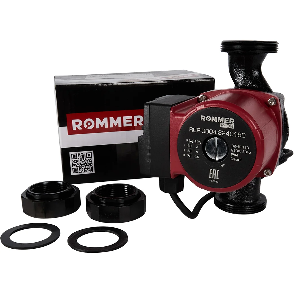 ROMMER RCP-0004 Profi RCP-0004-3240180 ROMMER Циркуляционный насос Profi 32/40-180 ROMMER RCP-0004 Profi RCP-0004-3240180 ROMMER Циркуляционный насос Profi 32/40-180
