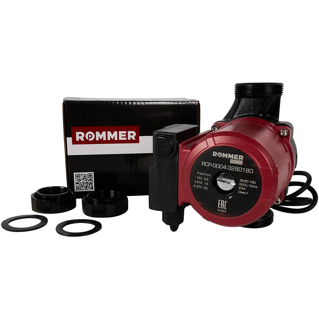 ROMMER RCP-0004 Profi RCP-0004-3280180 ROMMER Циркуляционный насос Profi 32/80-180 ROMMER RCP-0004 Profi RCP-0004-3280180 ROMMER Циркуляционный насос Profi 32/80-180