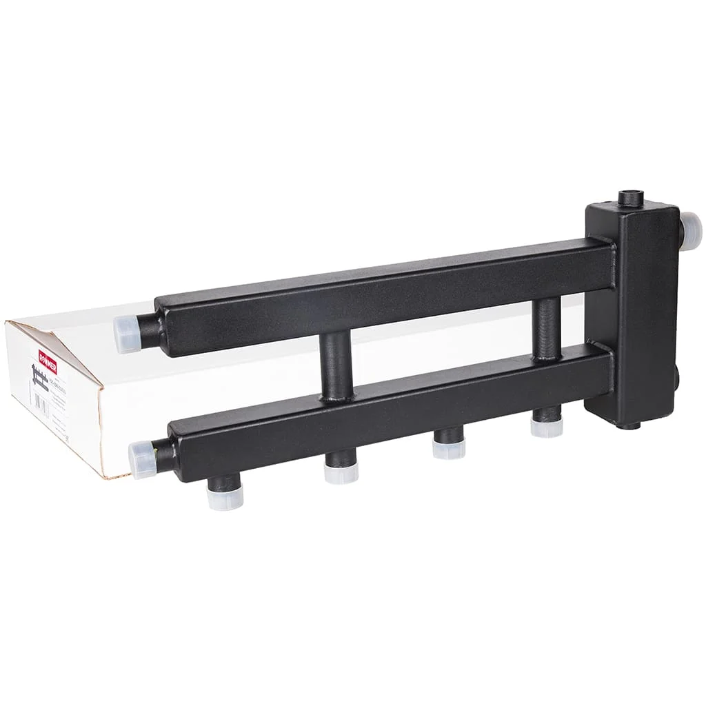 ROMMER RDG-0060-014023 ROMMER Коллектор (дублер рядный) с гидроразделителем на 2+1 контура до 60 кВт ROMMER RDG-0060-014023 ROMMER Коллектор (дублер рядный) с гидроразделителем на 2+1 контура до 60 кВт