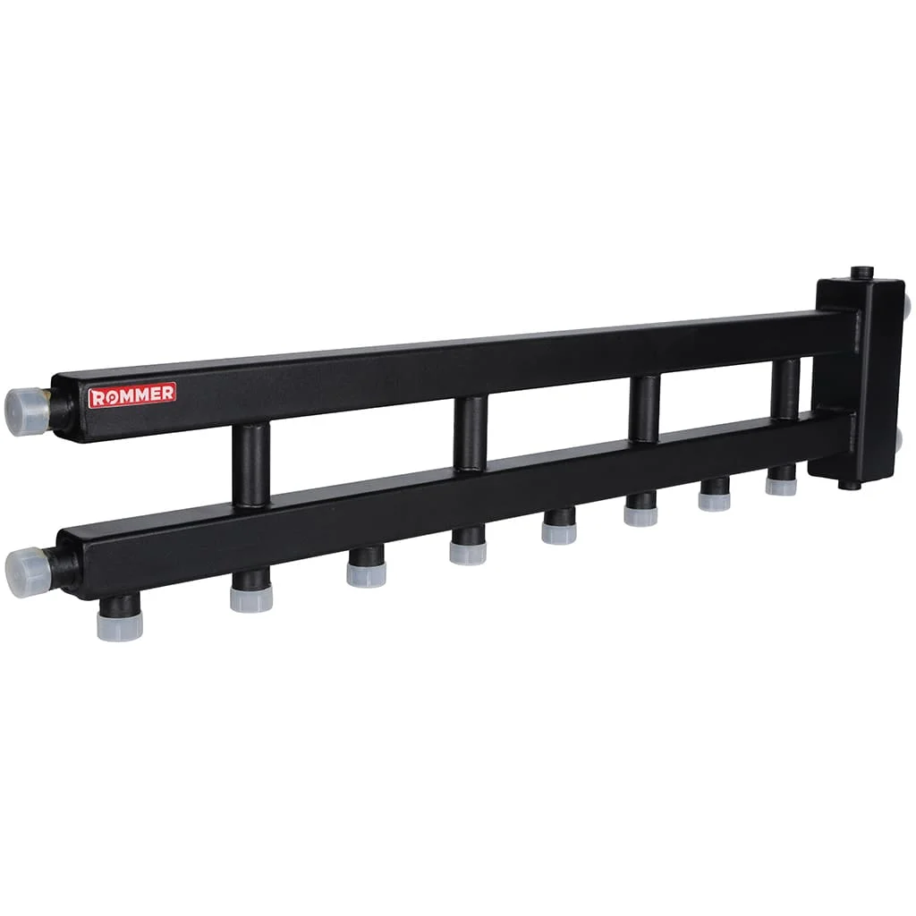 ROMMER RDG-0060-014045 ROMMER Коллектор (дублер рядный) с гидроразделителем на 4+1 контура до 60 кВт ROMMER RDG-0060-014045 ROMMER Коллектор (дублер рядный) с гидроразделителем на 4+1 контура до 60 кВт