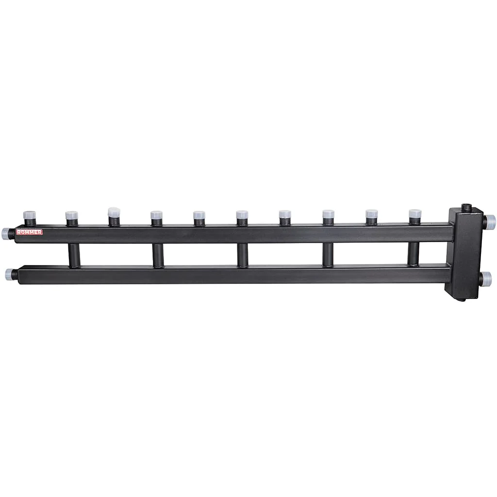 ROMMER RDG-0060-014056 ROMMER Коллектор (дублер рядный) с гидроразделителем на 5+1 контура до 60 кВт ROMMER RDG-0060-014056 ROMMER Коллектор (дублер рядный) с гидроразделителем на 5+1 контура до 60 кВт