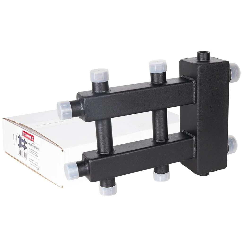 ROMMER RDG-0060-024013 ROMMER Коллектор (дублер компакт) с гидроразделителем на 1+1+1 контура до 60 кВт ROMMER RDG-0060-024013 ROMMER Коллектор (дублер компакт) с гидроразделителем на 1+1+1 контура до 60 кВт