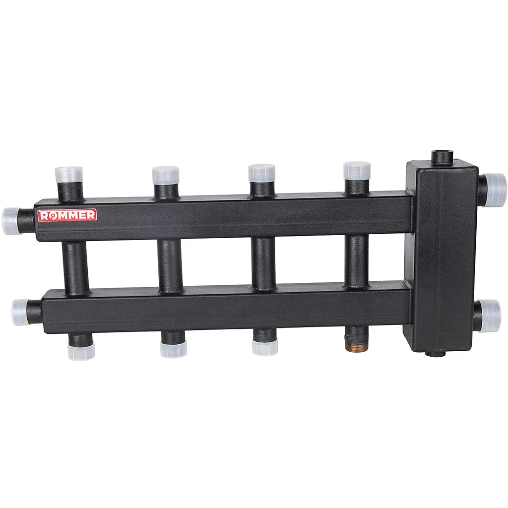 ROMMER RDG-0060-024025 ROMMER Коллектор (дублер компакт) с гидроразделителем на 2+2+1 контура до 60 кВт ROMMER RDG-0060-024025 ROMMER Коллектор (дублер компакт) с гидроразделителем на 2+2+1 контура до 60 кВт