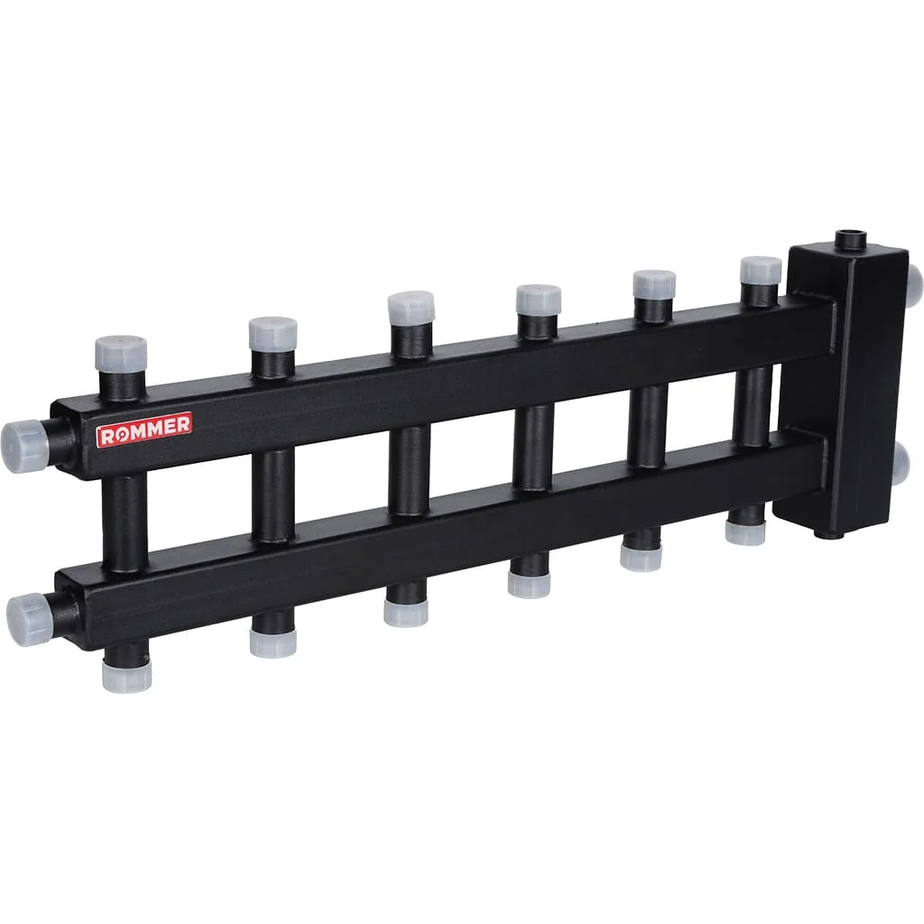 ROMMER RDG-0060-024037 ROMMER Коллектор (дублер компакт) с гидроразделителем на 3+3+1 контура до 60 кВт ROMMER RDG-0060-024037 ROMMER Коллектор (дублер компакт) с гидроразделителем на 3+3+1 контура до 60 кВт