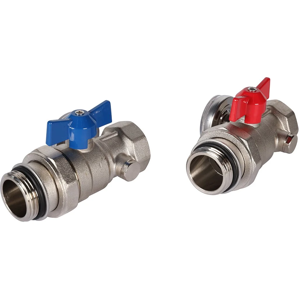 ROMMER RMS-1001-030001 ROMMER Комплект прямых шаровых кранов с термометрами 1” ROMMER RMS-1001-030001 ROMMER Комплект прямых шаровых кранов с термометрами 1”
