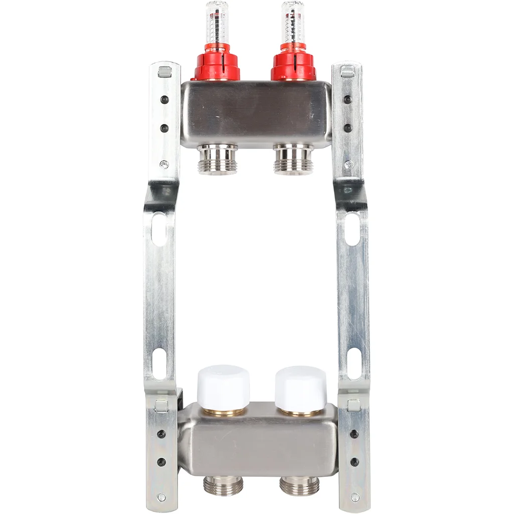 ROMMER RMS-1200-000002 ROMMER Коллектор из нержавеющей стали с расходомерами 2 вых. ROMMER RMS-1200-000002 ROMMER Коллектор из нержавеющей стали с расходомерами 2 вых.