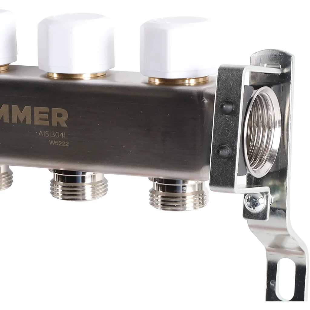 ROMMER RMS-1200-000004 ROMMER Коллектор из нержавеющей стали с расходомерами 4 вых. ROMMER RMS-1200-000004 ROMMER Коллектор из нержавеющей стали с расходомерами 4 вых.