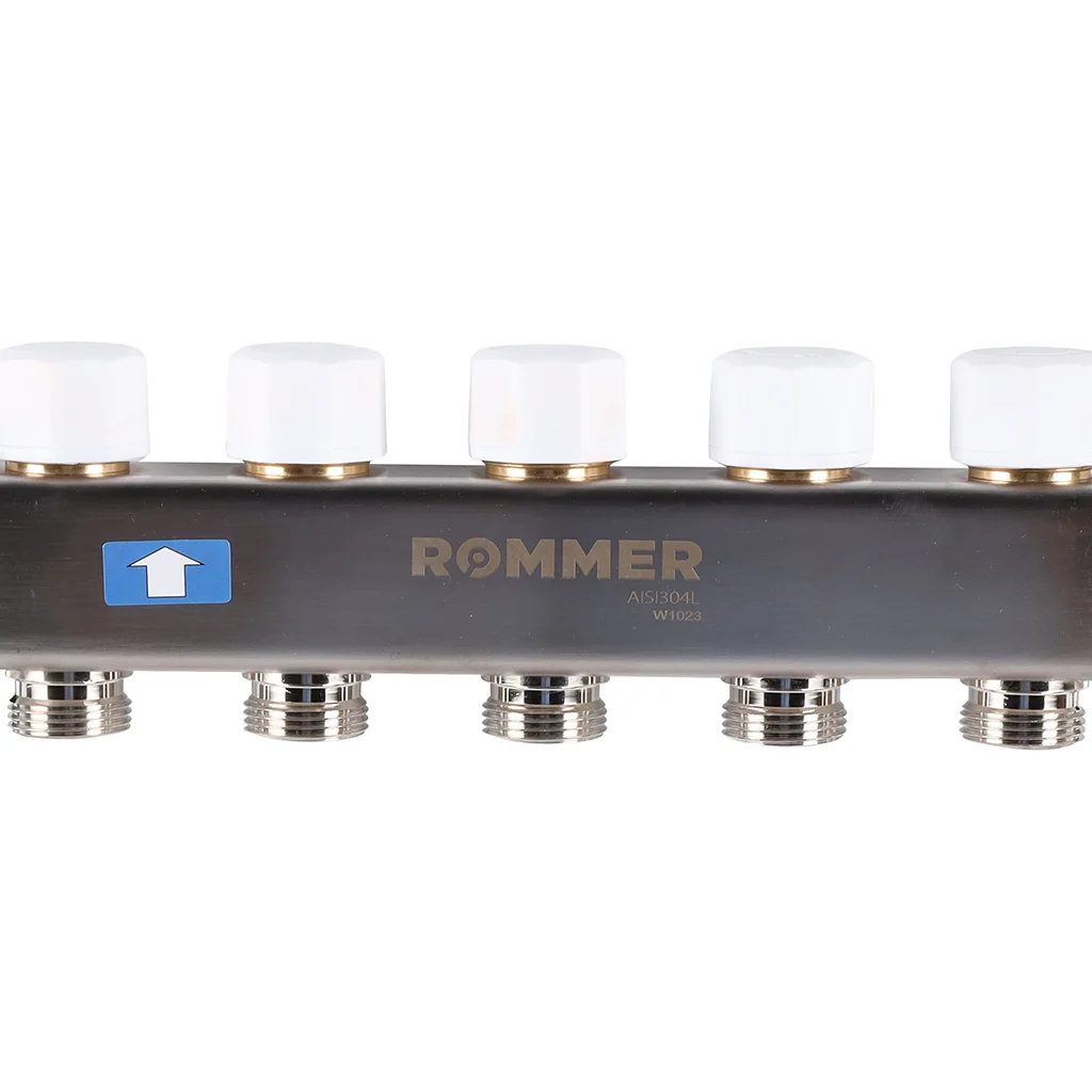 ROMMER RMS-1200-000005 ROMMER Коллектор из нержавеющей стали с расходомерами 5 вых. ROMMER RMS-1200-000005 ROMMER Коллектор из нержавеющей стали с расходомерами 5 вых.