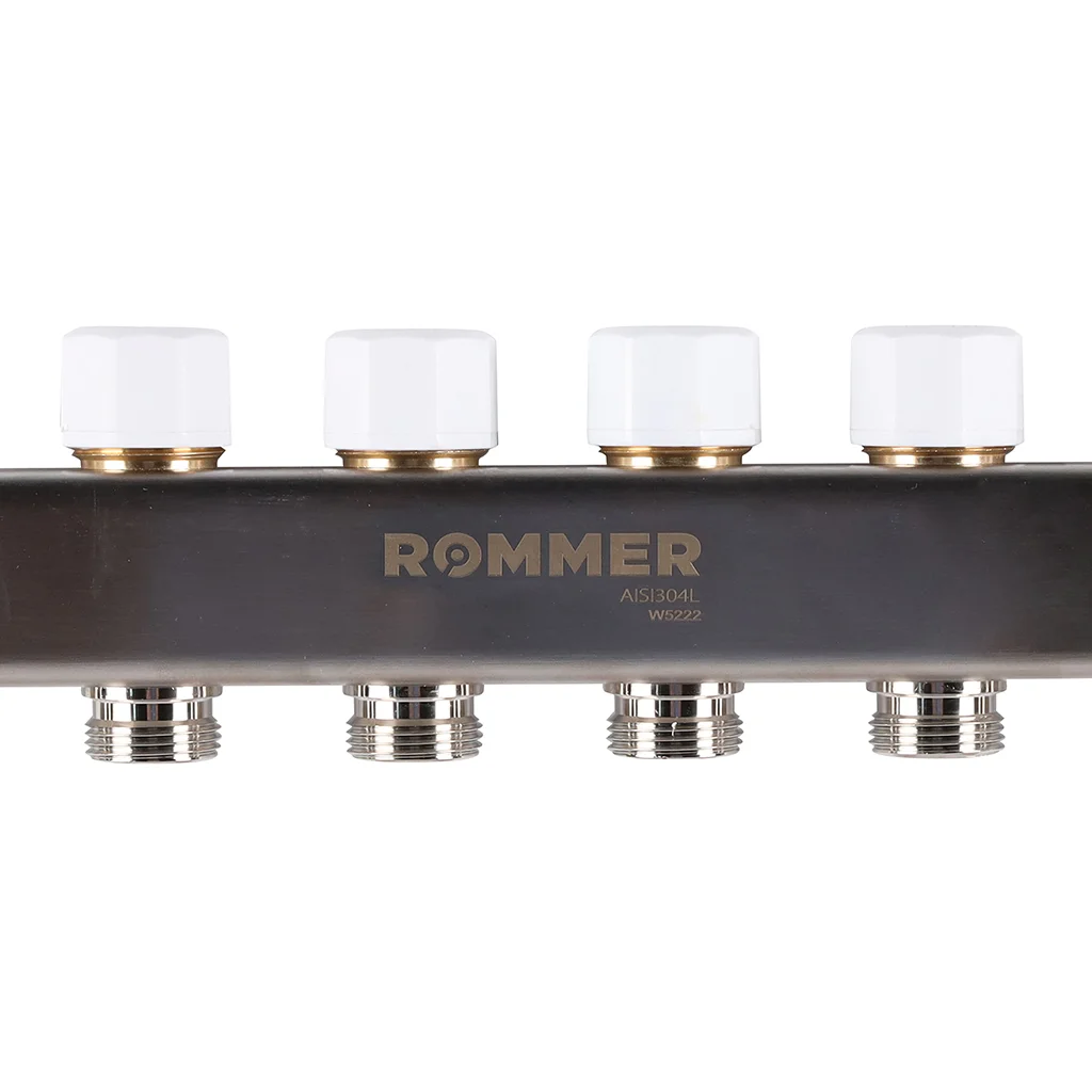 ROMMER RMS-1200-000006 ROMMER Коллектор из нержавеющей стали с расходомерами 6 вых. ROMMER RMS-1200-000006 ROMMER Коллектор из нержавеющей стали с расходомерами 6 вых.