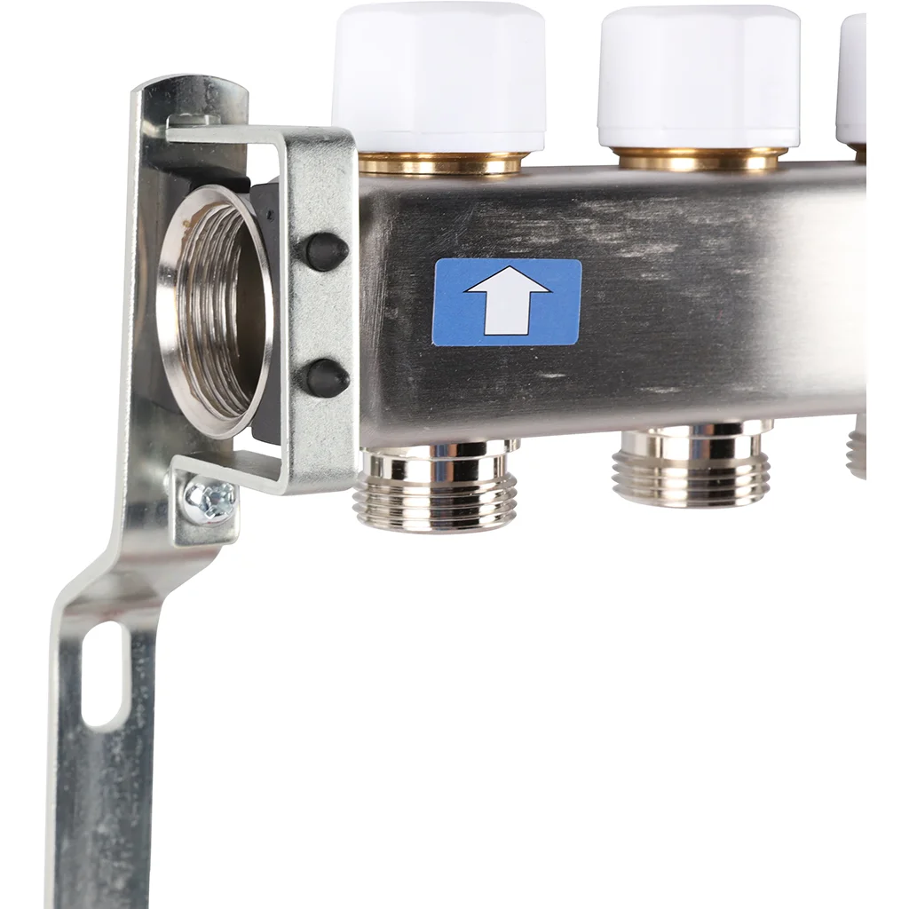ROMMER RMS-1200-000006 ROMMER Коллектор из нержавеющей стали с расходомерами 6 вых. ROMMER RMS-1200-000006 ROMMER Коллектор из нержавеющей стали с расходомерами 6 вых.