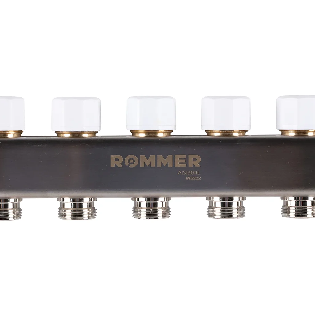 ROMMER RMS-1200-000007 ROMMER Коллектор из нержавеющей стали с расходомерами 7 вых. ROMMER RMS-1200-000007 ROMMER Коллектор из нержавеющей стали с расходомерами 7 вых.