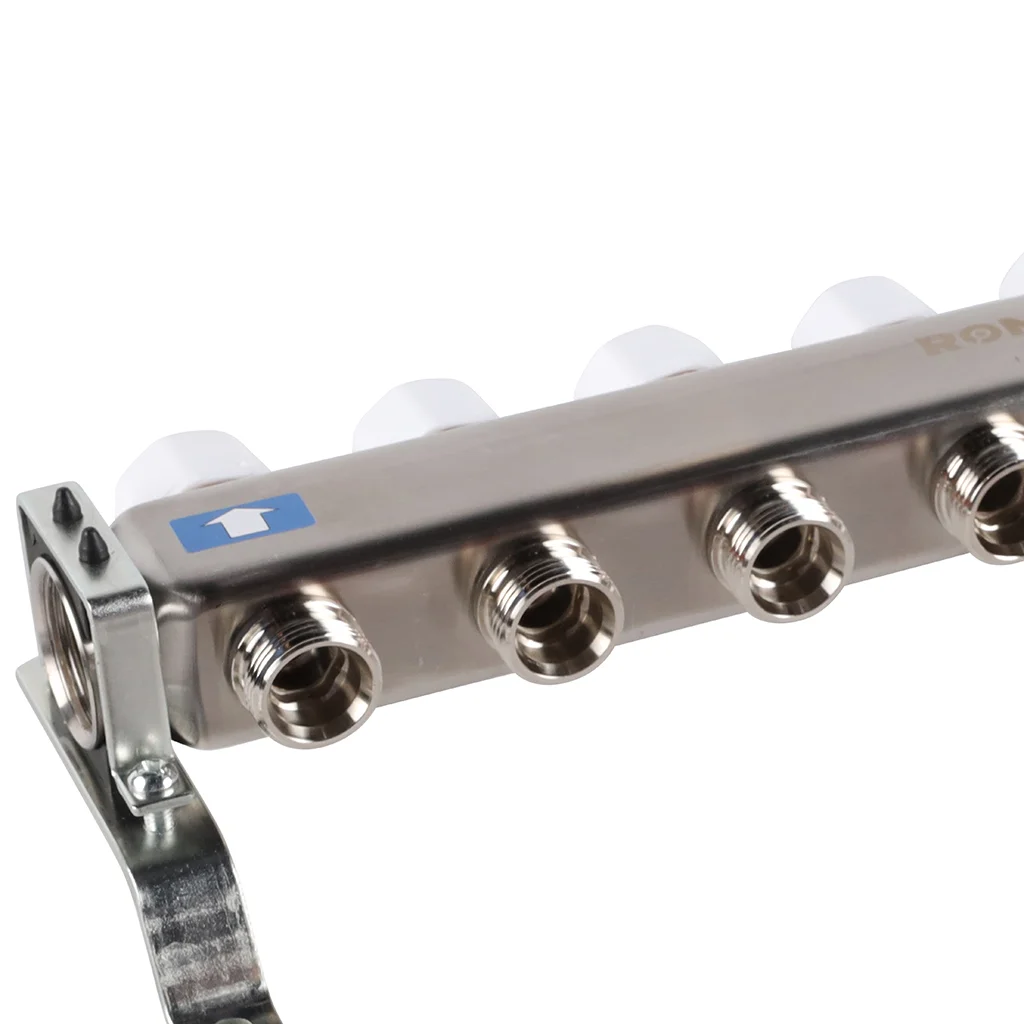 ROMMER RMS-1200-000008 ROMMER Коллектор из нержавеющей стали с расходомерами 8 вых. ROMMER RMS-1200-000008 ROMMER Коллектор из нержавеющей стали с расходомерами 8 вых.