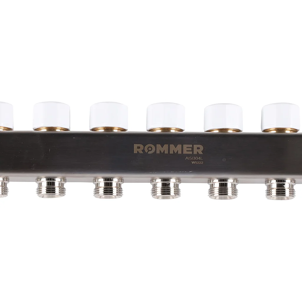 ROMMER RMS-1200-000009 ROMMER Коллектор из нержавеющей стали с расходомерами 9 вых. ROMMER RMS-1200-000009 ROMMER Коллектор из нержавеющей стали с расходомерами 9 вых.