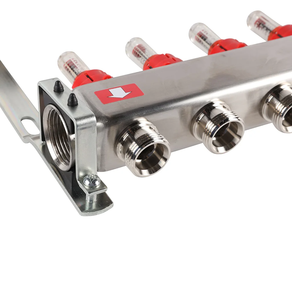 ROMMER RMS-1200-000010 ROMMER Коллектор из нержавеющей стали с расходомерами 10 вых. ROMMER RMS-1200-000010 ROMMER Коллектор из нержавеющей стали с расходомерами 10 вых.