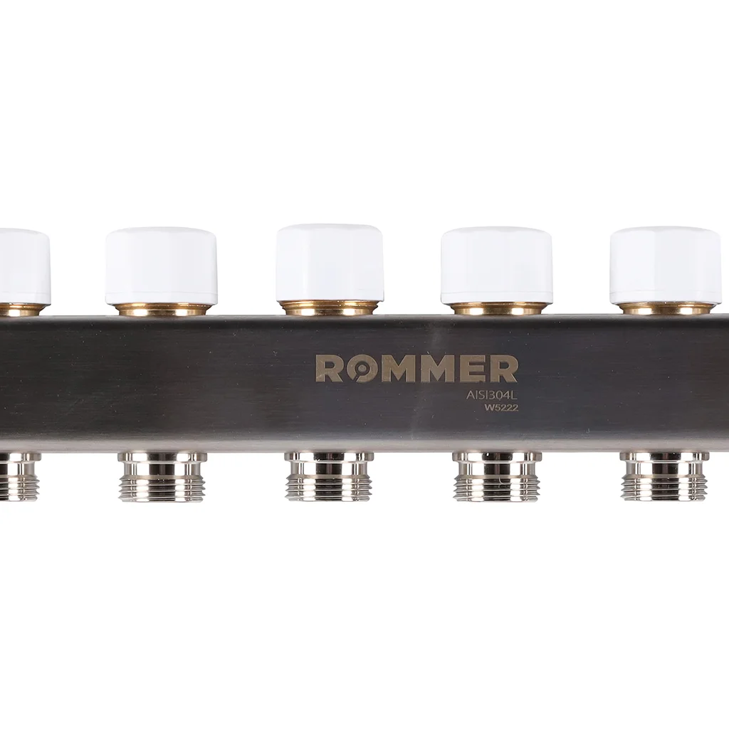ROMMER RMS-1200-000010 ROMMER Коллектор из нержавеющей стали с расходомерами 10 вых. ROMMER RMS-1200-000010 ROMMER Коллектор из нержавеющей стали с расходомерами 10 вых.
