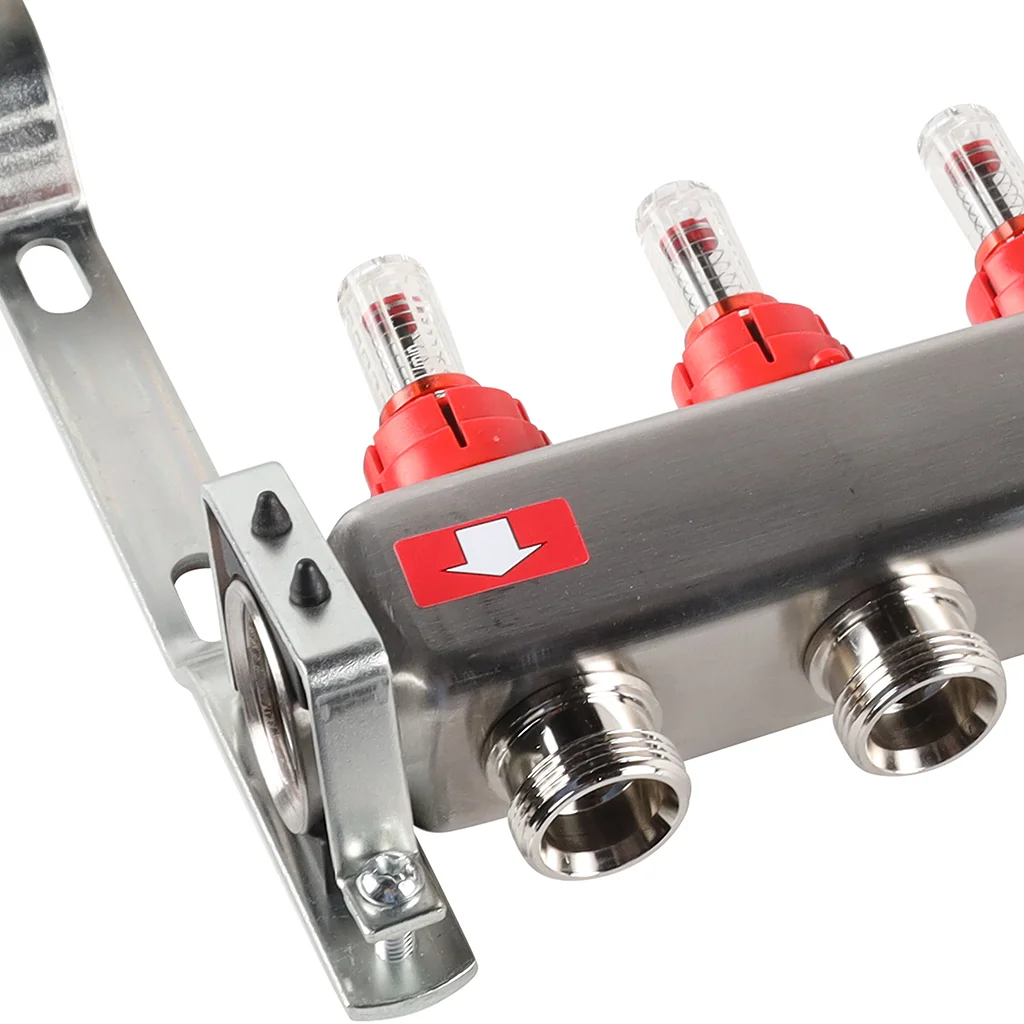 ROMMER RMS-1200-000011 ROMMER Коллектор из нержавеющей стали с расходомерами 11 вых. ROMMER RMS-1200-000011 ROMMER Коллектор из нержавеющей стали с расходомерами 11 вых.