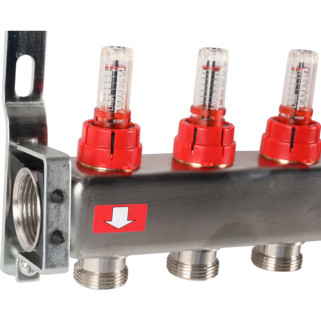 ROMMER RMS-1200-000011 ROMMER Коллектор из нержавеющей стали с расходомерами 11 вых. ROMMER RMS-1200-000011 ROMMER Коллектор из нержавеющей стали с расходомерами 11 вых.
