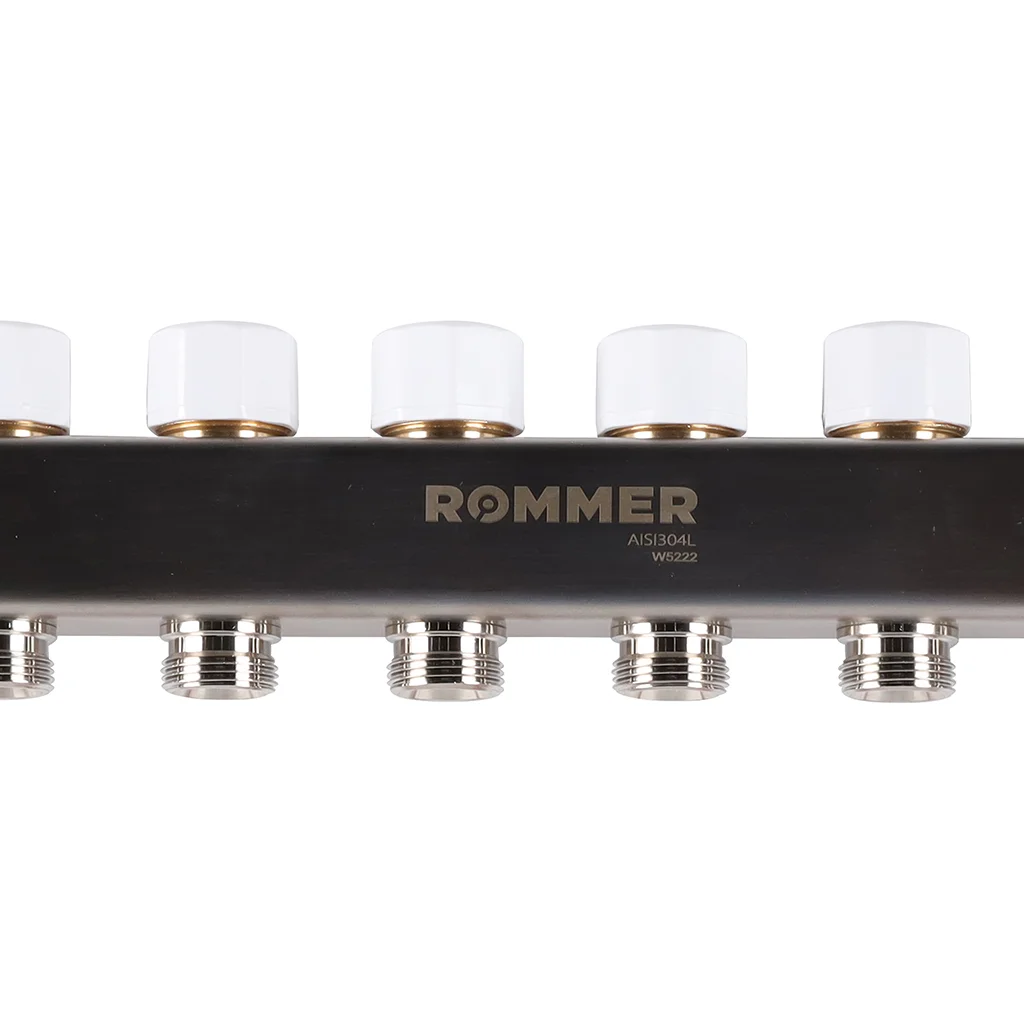ROMMER RMS-1200-000012 ROMMER Коллектор из нержавеющей стали с расходомерами 12 вых. ROMMER RMS-1200-000012 ROMMER Коллектор из нержавеющей стали с расходомерами 12 вых.