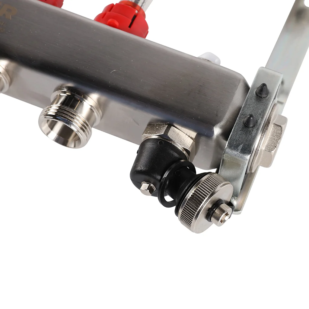 ROMMER RMS-1201-000005 ROMMER Коллектор из нержавеющей стали с расходомерами, с клапаном вып. воздуха и сливом 5 вых. ROMMER RMS-1201-000005 ROMMER Коллектор из нержавеющей стали с расходомерами, с клапаном вып. воздуха и сливом 5 вых.
