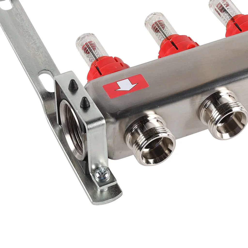 ROMMER RMS-1201-000006 ROMMER Коллектор из нержавеющей стали с расходомерами, с клапаном вып. воздуха и сливом 6 вых. ROMMER RMS-1201-000006 ROMMER Коллектор из нержавеющей стали с расходомерами, с клапаном вып. воздуха и сливом 6 вых.