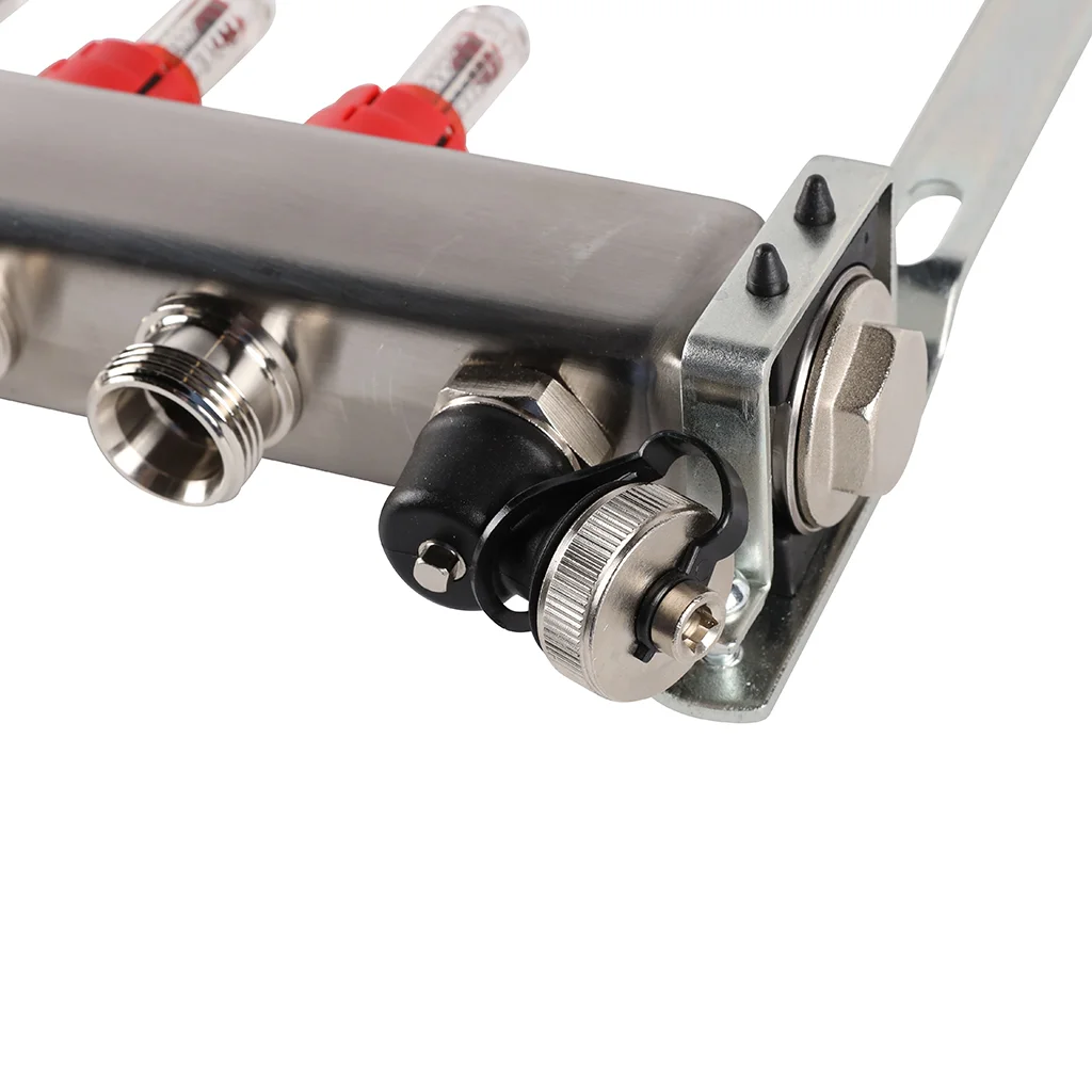 ROMMER RMS-1201-000006 ROMMER Коллектор из нержавеющей стали с расходомерами, с клапаном вып. воздуха и сливом 6 вых. ROMMER RMS-1201-000006 ROMMER Коллектор из нержавеющей стали с расходомерами, с клапаном вып. воздуха и сливом 6 вых.