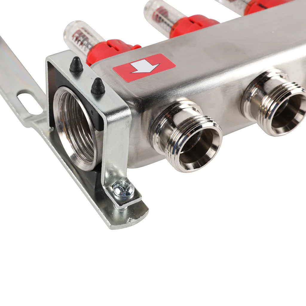 ROMMER RMS-1201-000007 ROMMER Коллектор из нержавеющей стали с расходомерами, с клапаном вып. воздуха и сливом 7 вых. ROMMER RMS-1201-000007 ROMMER Коллектор из нержавеющей стали с расходомерами, с клапаном вып. воздуха и сливом 7 вых.