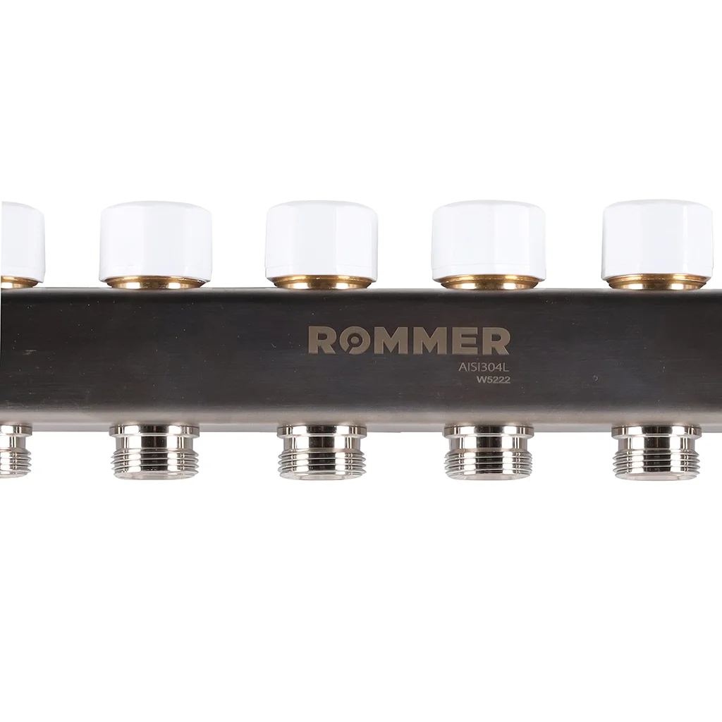 ROMMER RMS-1201-000007 ROMMER Коллектор из нержавеющей стали с расходомерами, с клапаном вып. воздуха и сливом 7 вых. ROMMER RMS-1201-000007 ROMMER Коллектор из нержавеющей стали с расходомерами, с клапаном вып. воздуха и сливом 7 вых.