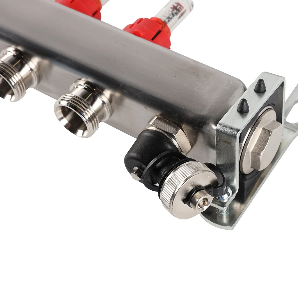 ROMMER RMS-1201-000008 ROMMER Коллектор из нержавеющей стали с расходомерами, с клапаном вып. воздуха и сливом 8 вых. ROMMER RMS-1201-000008 ROMMER Коллектор из нержавеющей стали с расходомерами, с клапаном вып. воздуха и сливом 8 вых.