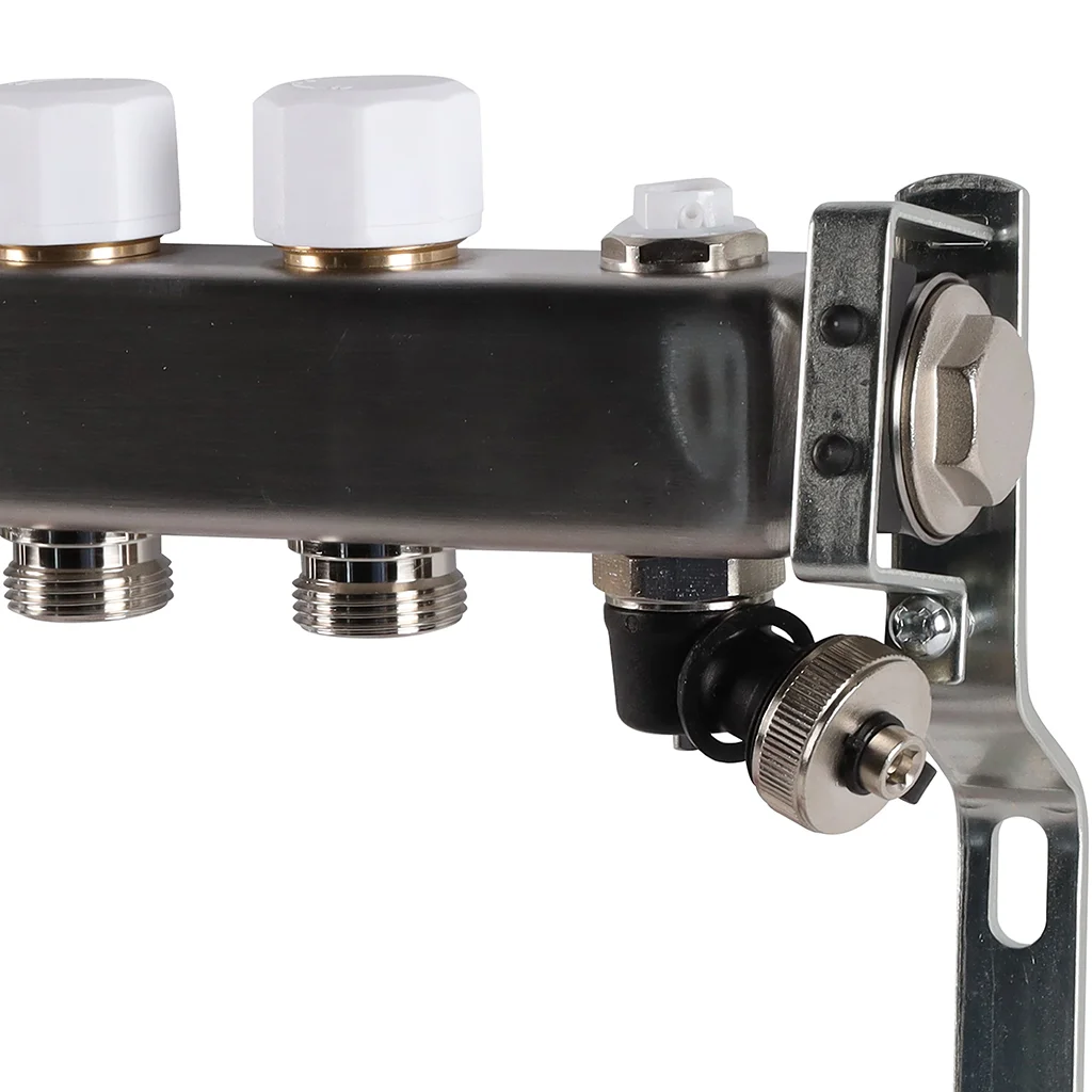 ROMMER RMS-1201-000008 ROMMER Коллектор из нержавеющей стали с расходомерами, с клапаном вып. воздуха и сливом 8 вых. ROMMER RMS-1201-000008 ROMMER Коллектор из нержавеющей стали с расходомерами, с клапаном вып. воздуха и сливом 8 вых.