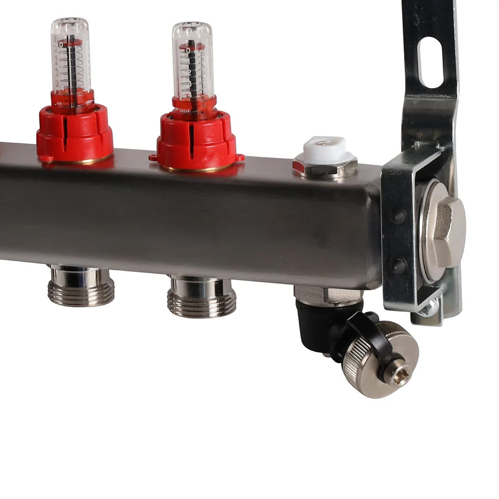 ROMMER RMS-1201-000009 ROMMER Коллектор из нержавеющей стали с расходомерами, с клапаном вып. воздуха и сливом 9 вых. ROMMER RMS-1201-000009 ROMMER Коллектор из нержавеющей стали с расходомерами, с клапаном вып. воздуха и сливом 9 вых.