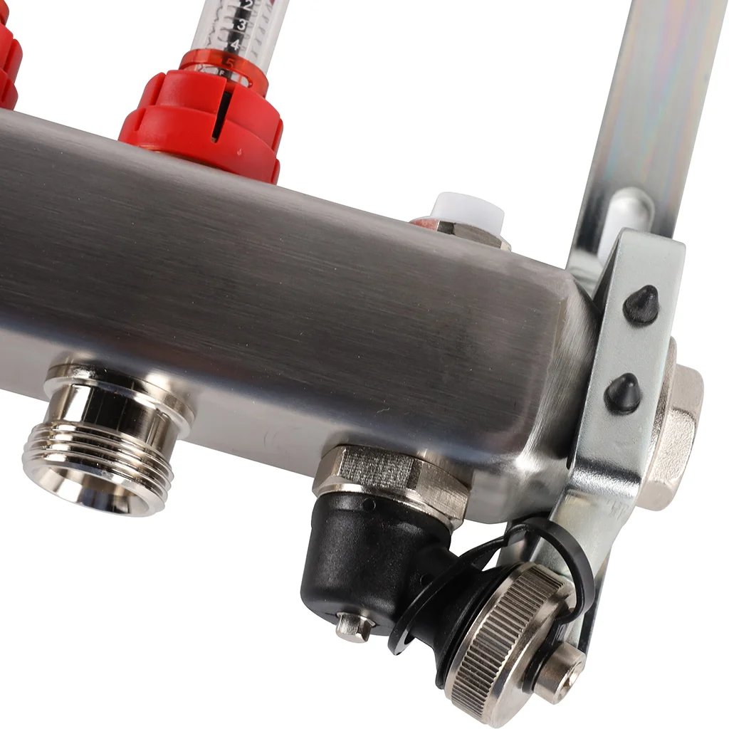 ROMMER RMS-1201-000009 ROMMER Коллектор из нержавеющей стали с расходомерами, с клапаном вып. воздуха и сливом 9 вых. ROMMER RMS-1201-000009 ROMMER Коллектор из нержавеющей стали с расходомерами, с клапаном вып. воздуха и сливом 9 вых.