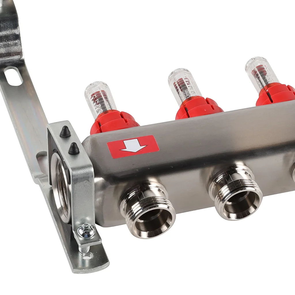 ROMMER RMS-1201-000009 ROMMER Коллектор из нержавеющей стали с расходомерами, с клапаном вып. воздуха и сливом 9 вых. ROMMER RMS-1201-000009 ROMMER Коллектор из нержавеющей стали с расходомерами, с клапаном вып. воздуха и сливом 9 вых.