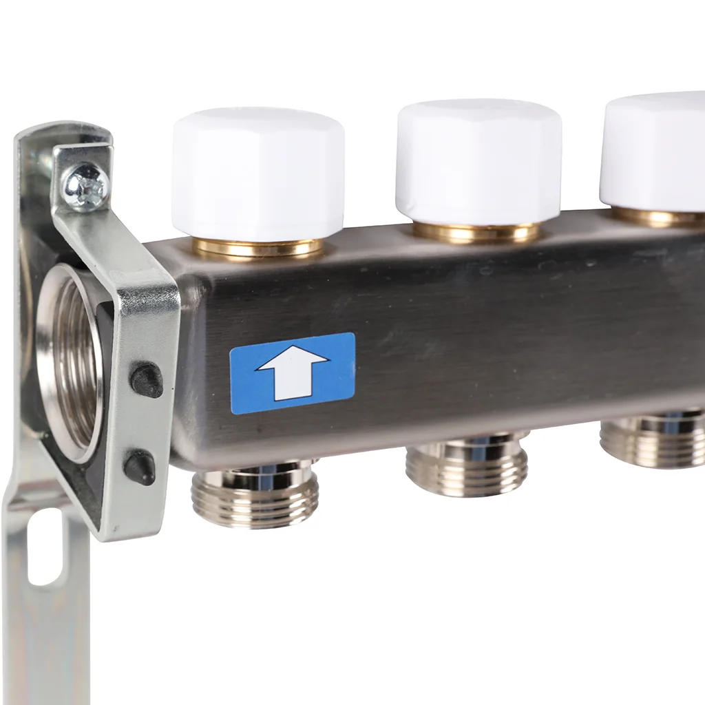ROMMER RMS-1201-000010 ROMMER Коллектор из нержавеющей стали с расходомерами, с клапаном вып. воздуха и сливом 10 вых. ROMMER RMS-1201-000010 ROMMER Коллектор из нержавеющей стали с расходомерами, с клапаном вып. воздуха и сливом 10 вых.
